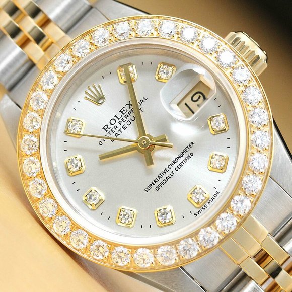 Sale! Rolex Datejust 1CT+ Diamond Bezel! Mint condition main image 4